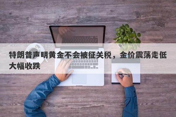 特朗普声明黄金不会被征关税，金价震荡走低大幅收跌
